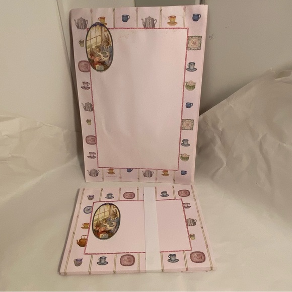 Susan Wheeler HOLLY POND HILL frame Stationery Box Set Vintage 90s Rabbit Tea - Picture 14 of 16